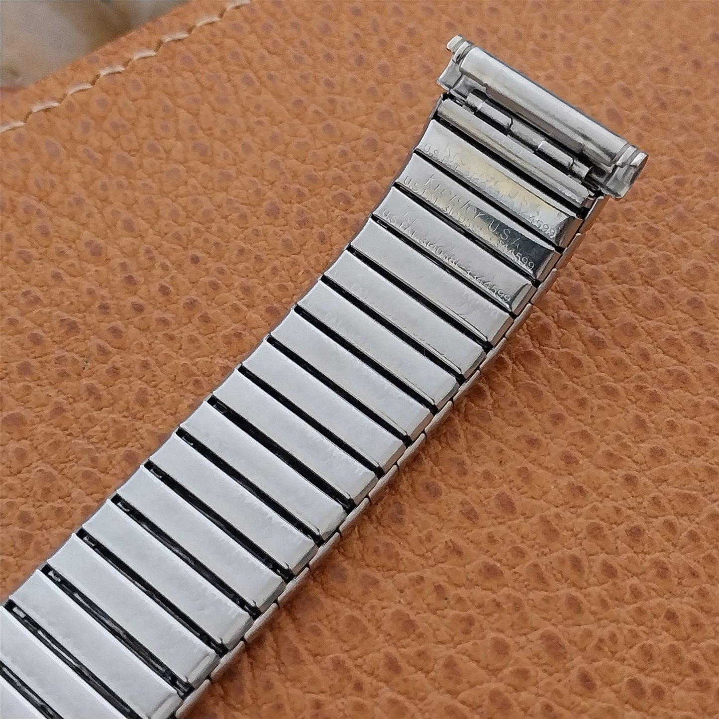 18mm 19mm 1960s Stainless Steel Expansion Kreisler USA Vintage Watch Band