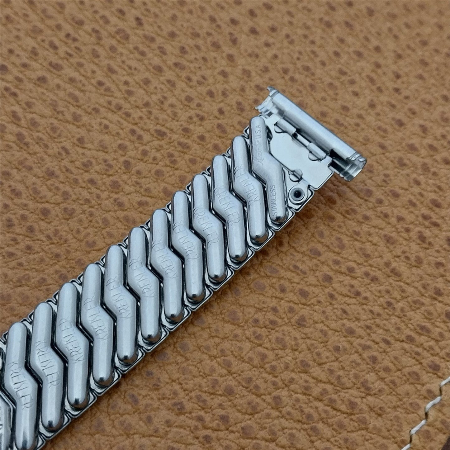 16mm 18mm 19mm Kreisler USA Classic Stainless Steel 1950s Vintage Watch Band