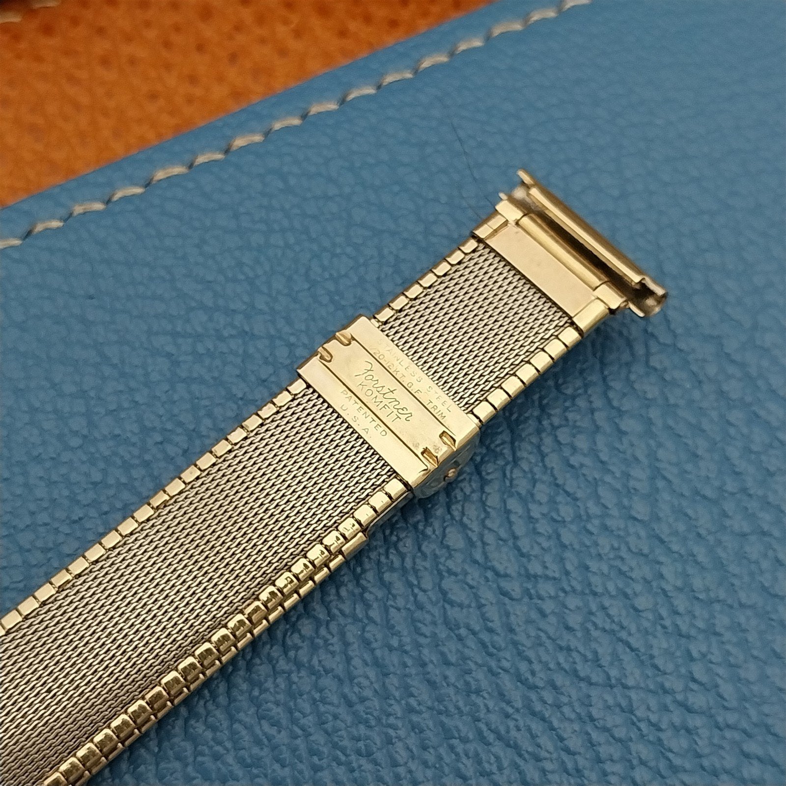 Original Vintage Forstner 12K Gold-Filled Komfit 5/8" Classic 1950s Watch Band