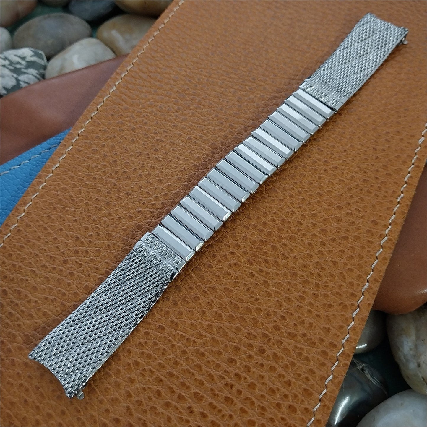 Vintage Stainless Steel Mesh 11/16" Kreisler Unused Classic Stretch Watch Band