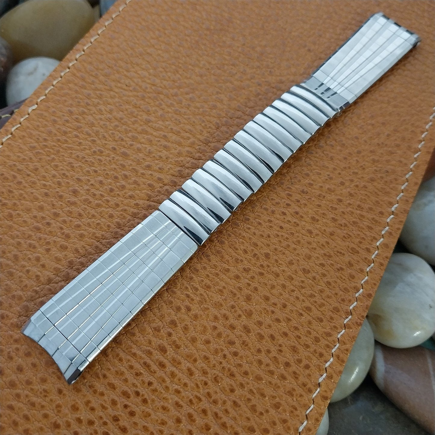 Vintage 17.2mm Stainless Steel Mira-Flex USA Classic Unused Watch Band