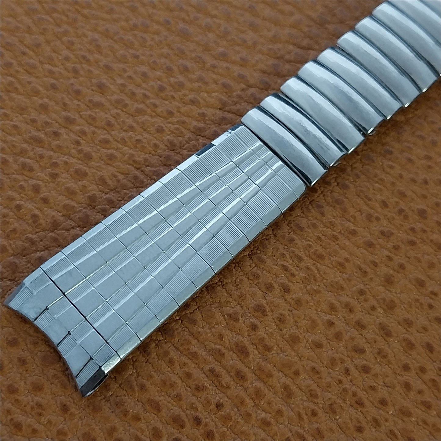 Vintage 17.2mm Stainless Steel Mira-Flex USA Classic Unused Watch Band