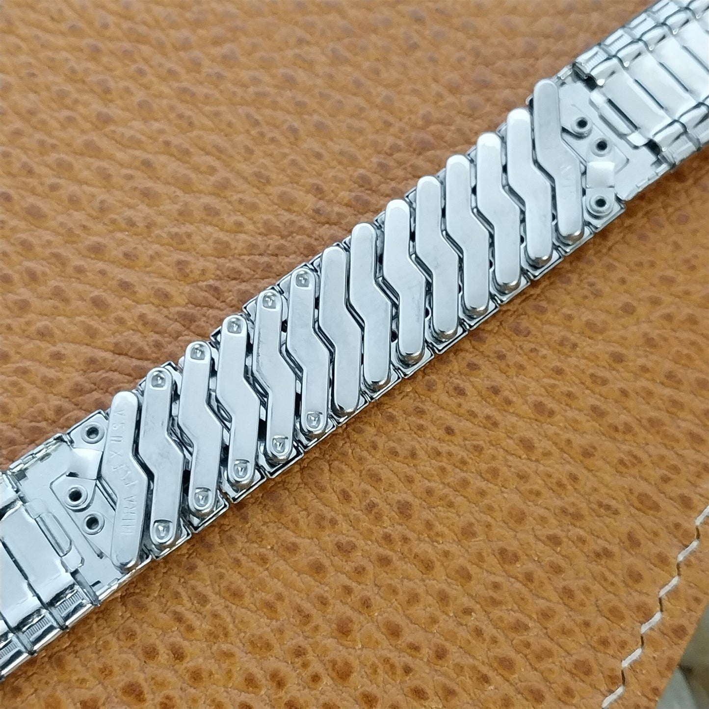 Vintage 17.2mm Stainless Steel Mira-Flex USA Classic Unused Watch Band