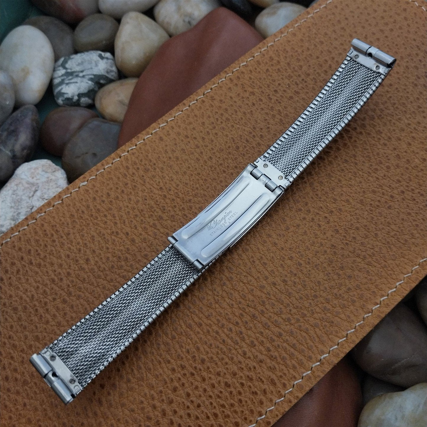 17.2mm Bulova 1960s Stainless Steel Vintage Watch Band JB Champion USA nos