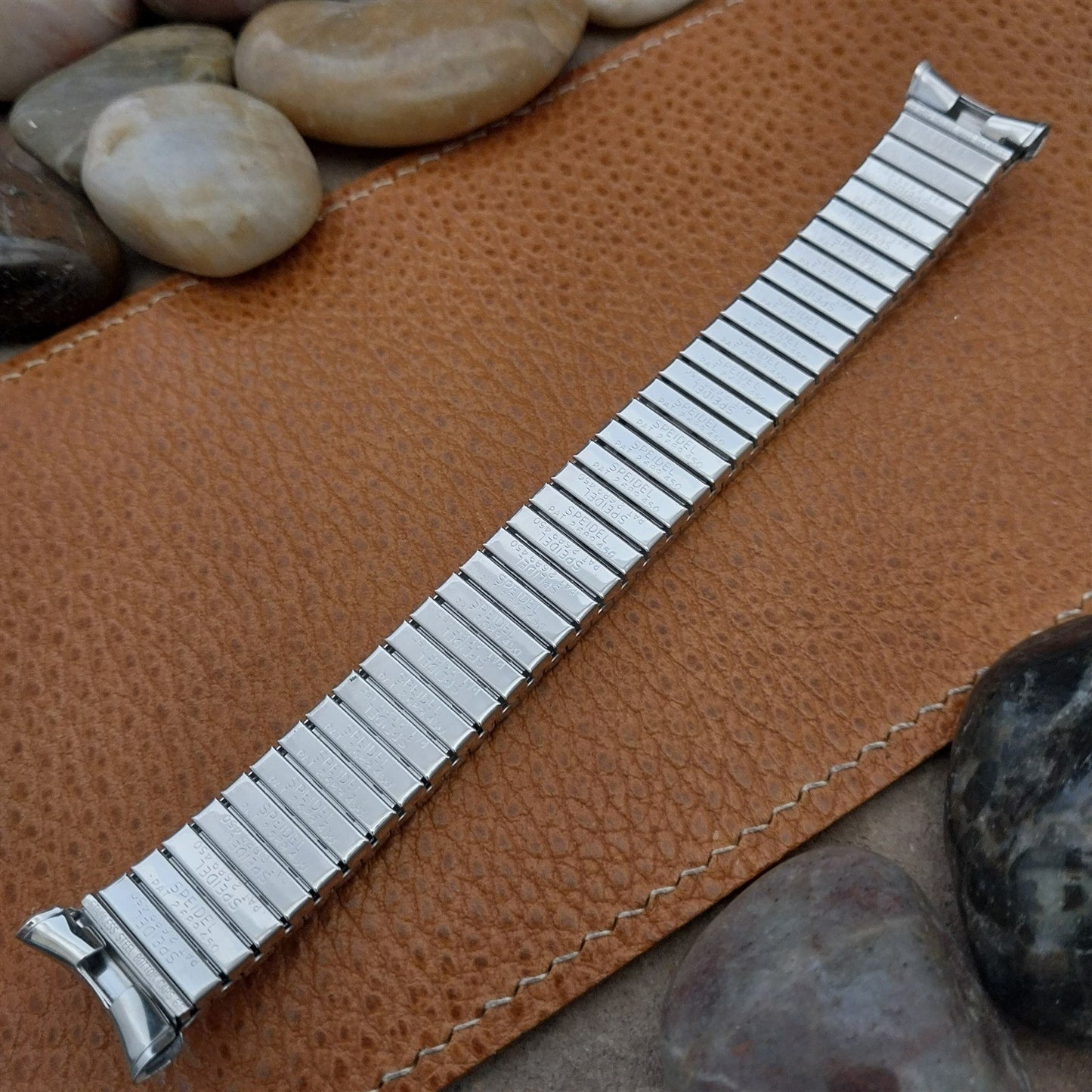 Vintage 1967 19mm 18mm 17mm White Gold-Filled Speidel Colossus Unused Watch Band