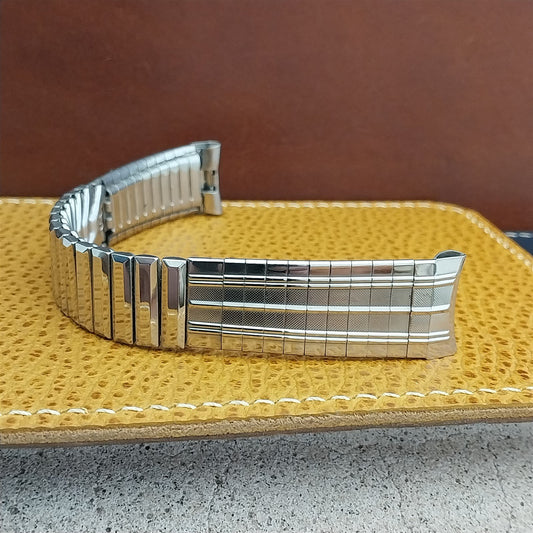 17.2mm Stainless Steel Classic Stretch NOS 1960s Unused Vintage Watch Band
