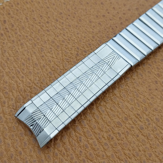 11/16" 17.2mm Stainless Steel Drema Unused nos 1960s-1970s Vintage Watch Band