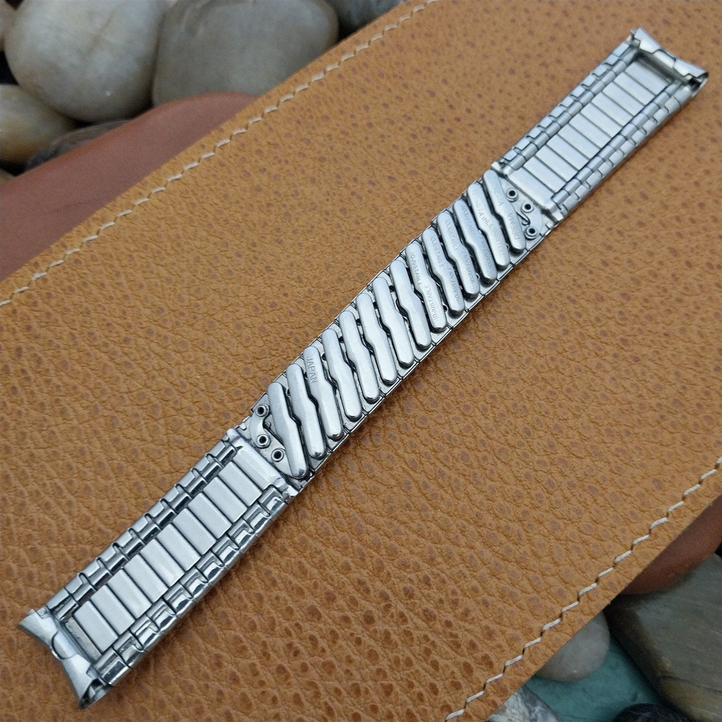 11/16" 17.2mm Stainless Steel Drema Unused nos 1960s-1970s Vintage Watch Band
