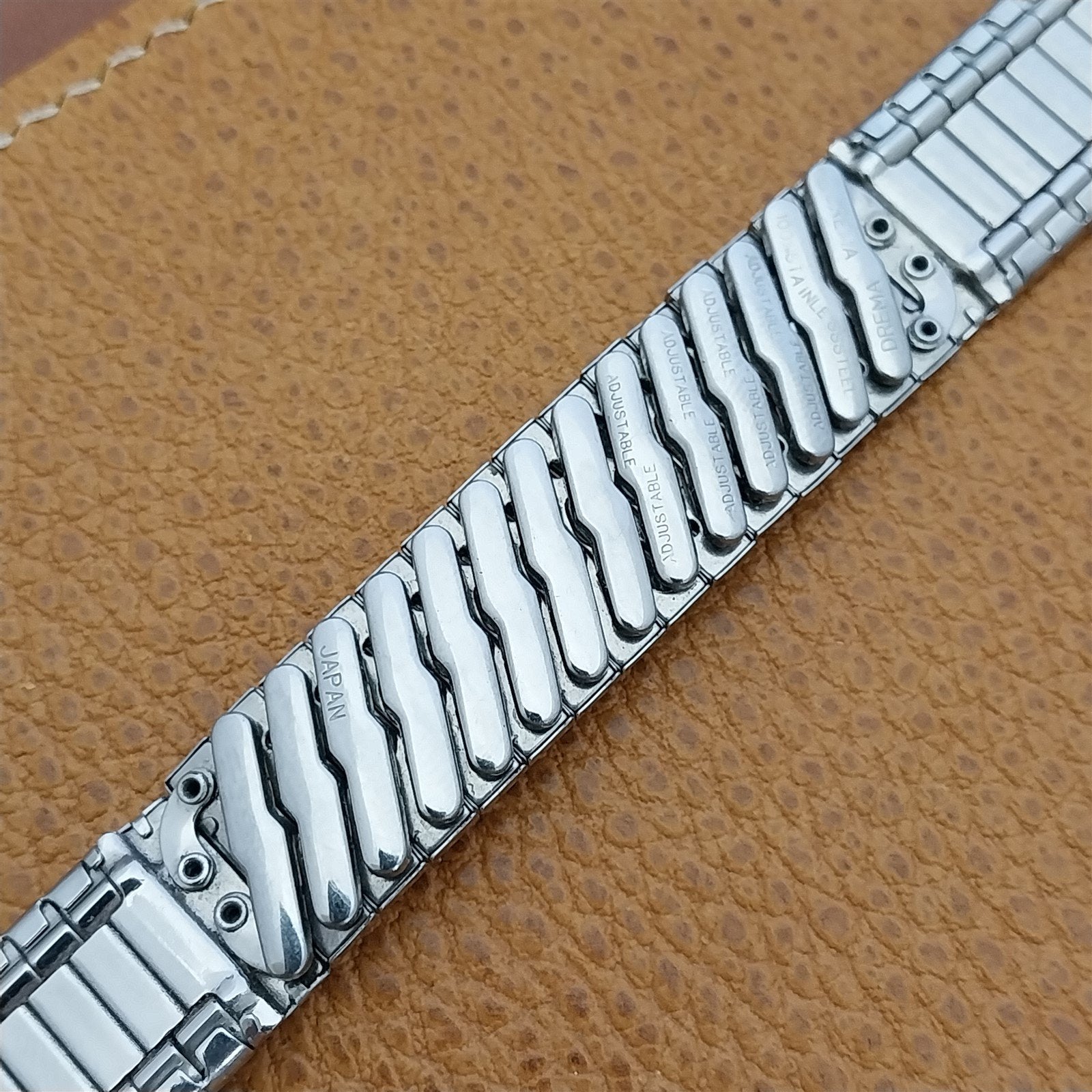 11/16" 17.2mm Stainless Steel Drema Unused nos 1960s-1970s Vintage Watch Band