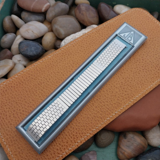 5/8" 1950s Brick Link JB Champion Stainless Steel Unused Vintage Watch Band