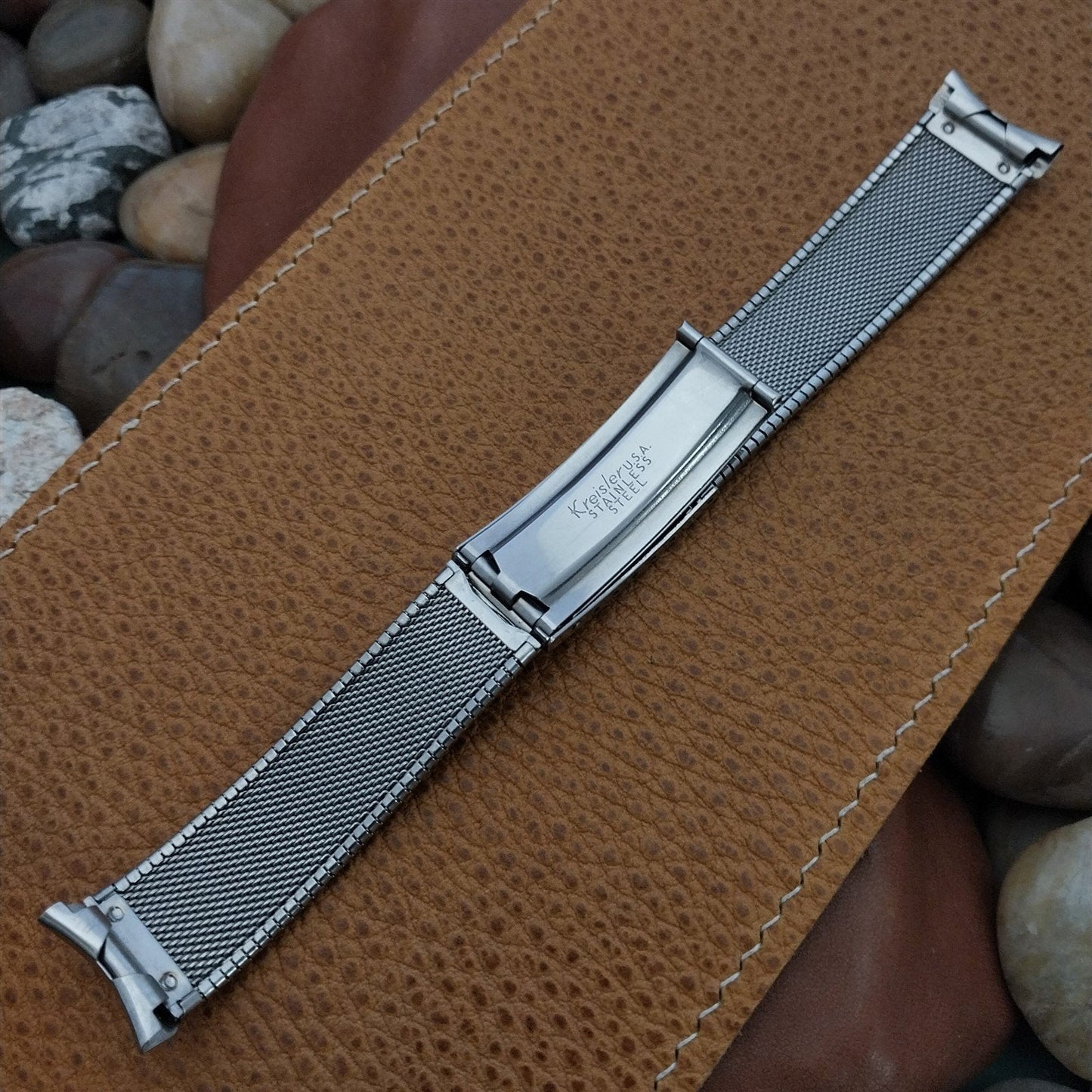 18mm 19mm 17.2mm Stainless Steel Kreisler USA Unused 1960s Vintage Watch Band