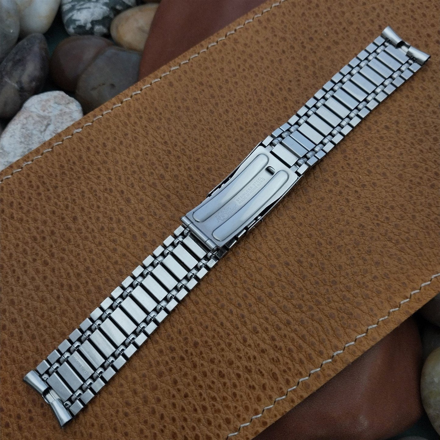 17.2mm Solid Stainless Steel Kreisler Stelux Unused nos 1960s Vintage Watch Band