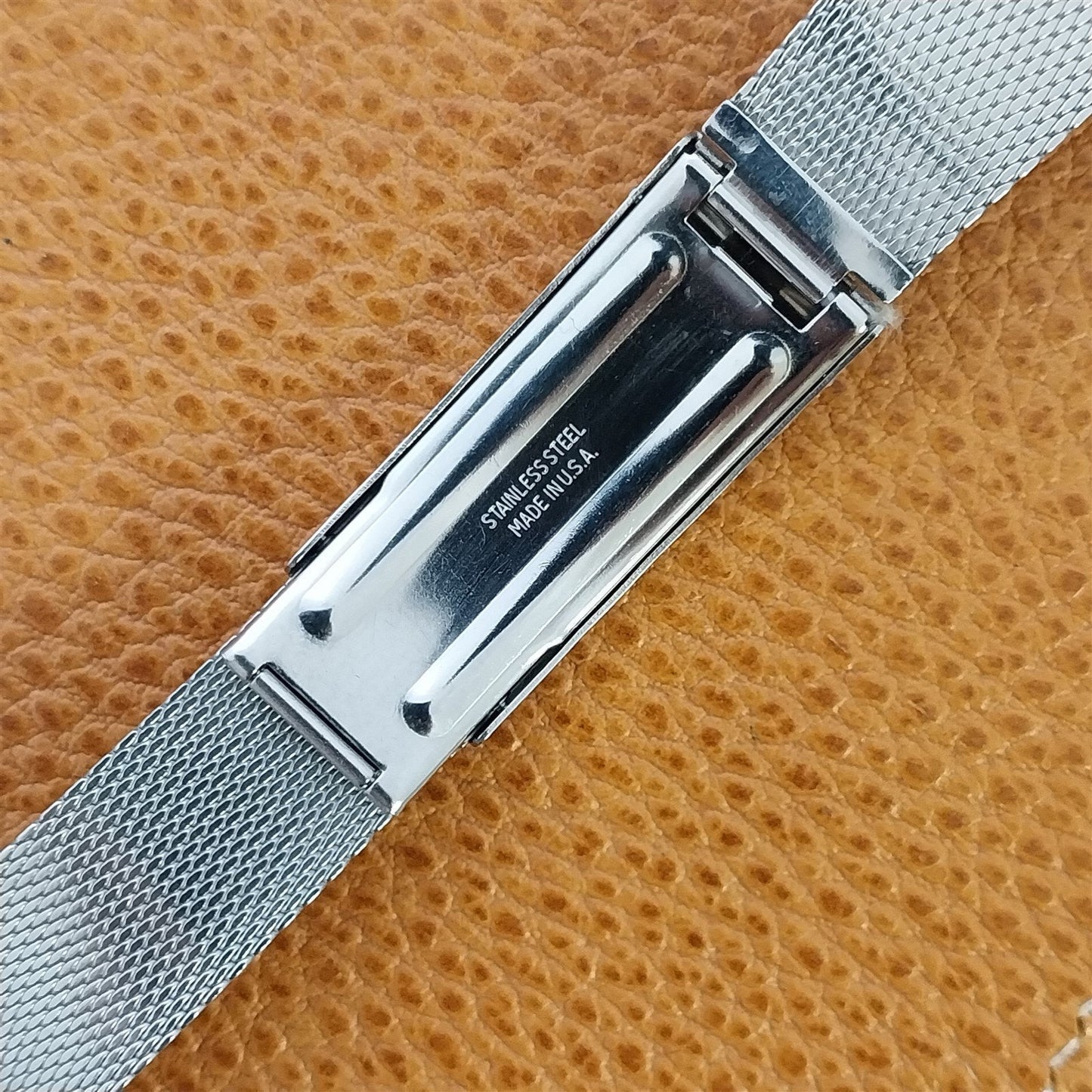 Vintage 19mm 18mm 1960s Stainless Mesh Kestenmade Unused Classic Watch Band