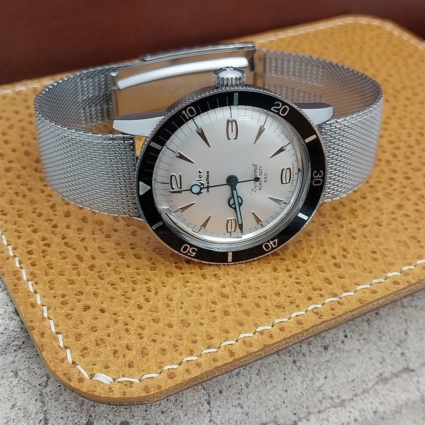 Vintage 1960s Stainless Mesh Long Kreisler Unused 17.2mm NOS Classic Watch Band