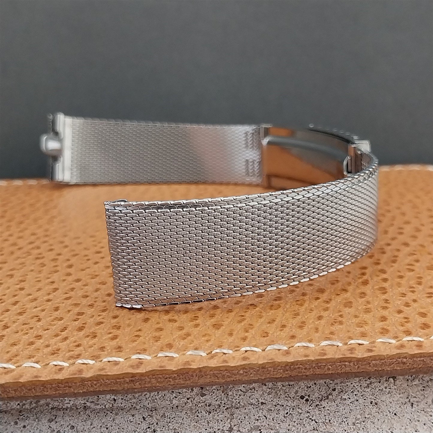 Vintage 1960s Stainless Mesh Long Kreisler Unused 17.2mm NOS Classic Watch Band