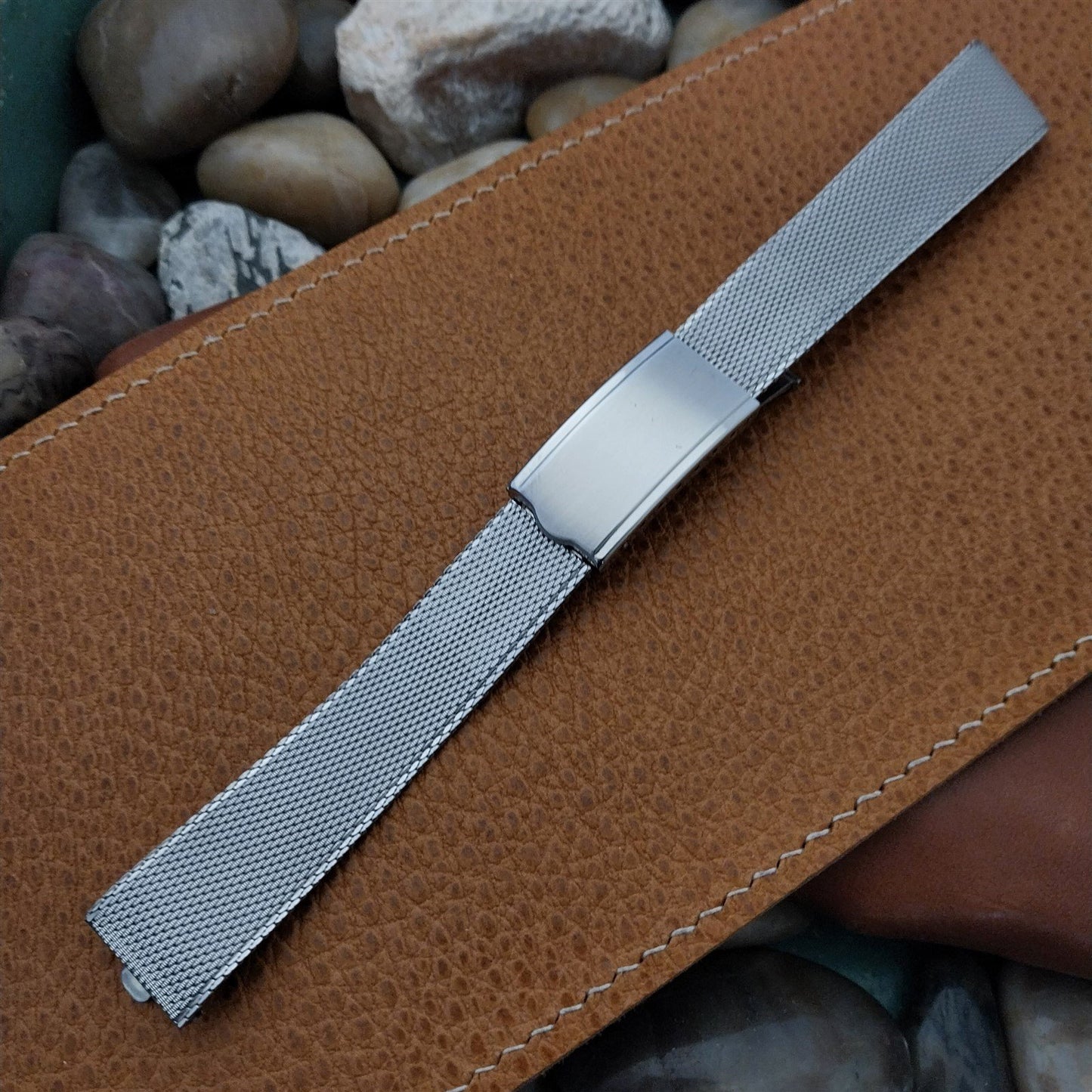 Vintage 1960s Stainless Mesh Long Kreisler Unused 17.2mm NOS Classic Watch Band