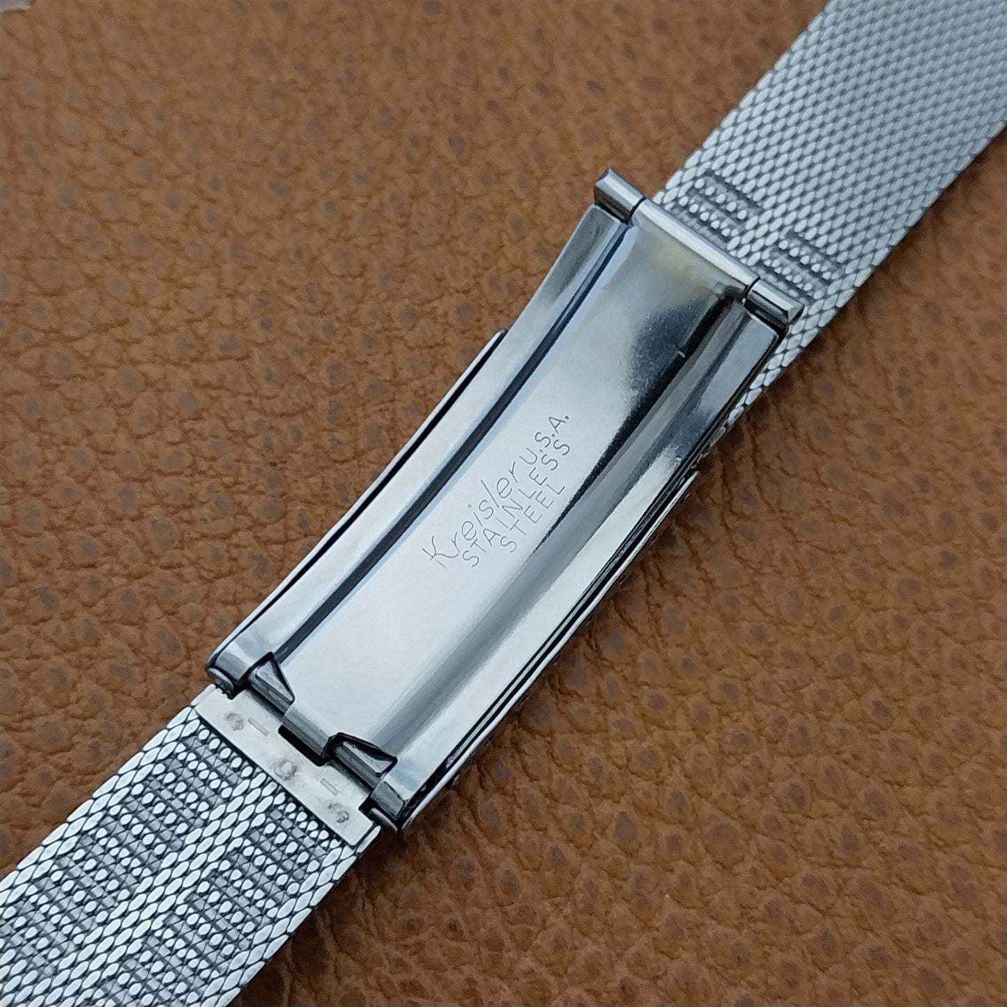 Vintage 1960s Stainless Mesh Long Kreisler Unused 17.2mm NOS Classic Watch Band