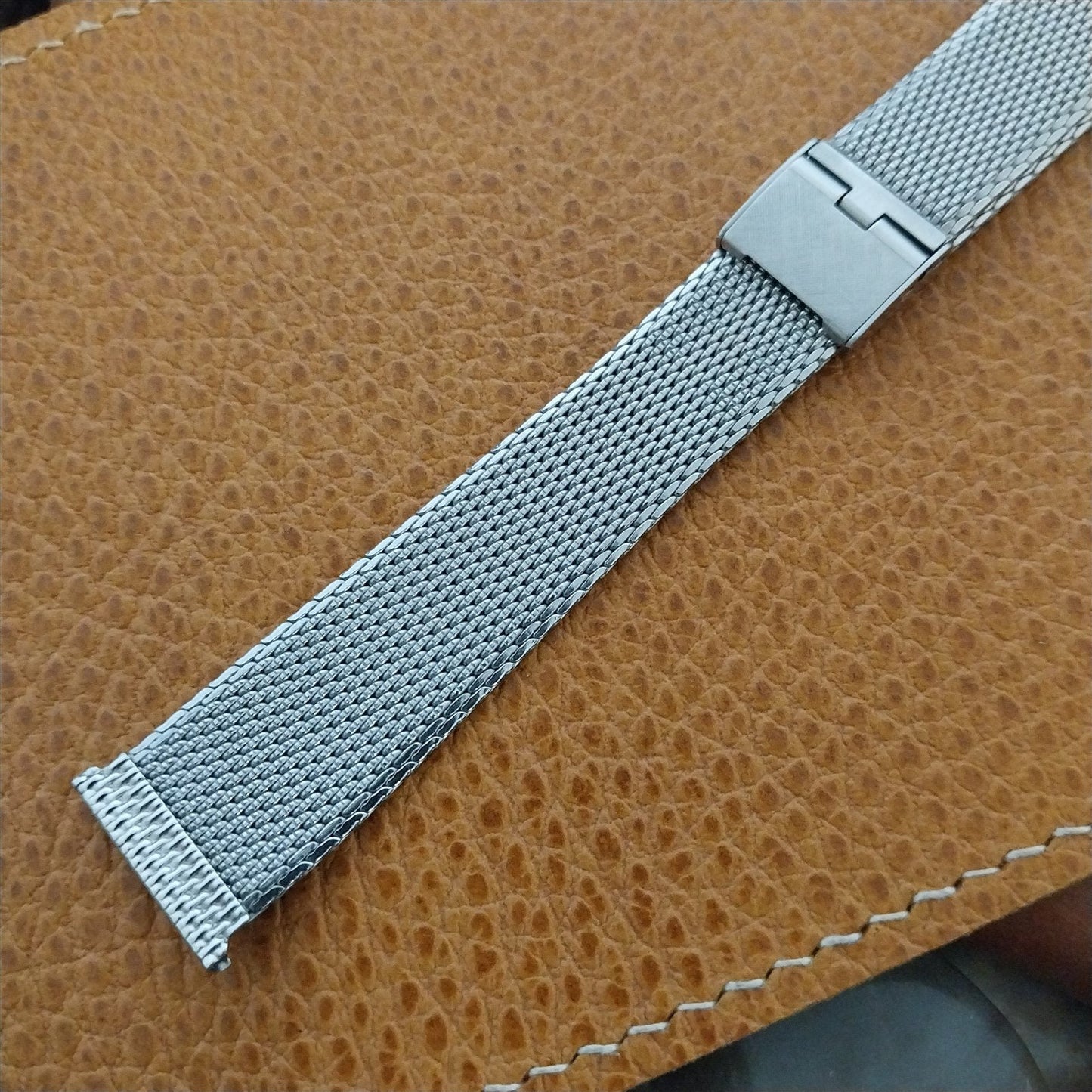 Vintage 1960s Stainless Steel Mesh 19mm 18mm 17mm Classic Kreisler Watch Band