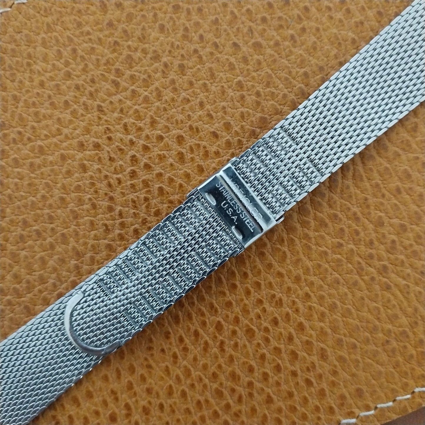 Vintage 1960s Stainless Steel Mesh 19mm 18mm 17mm Classic Kreisler Watch Band