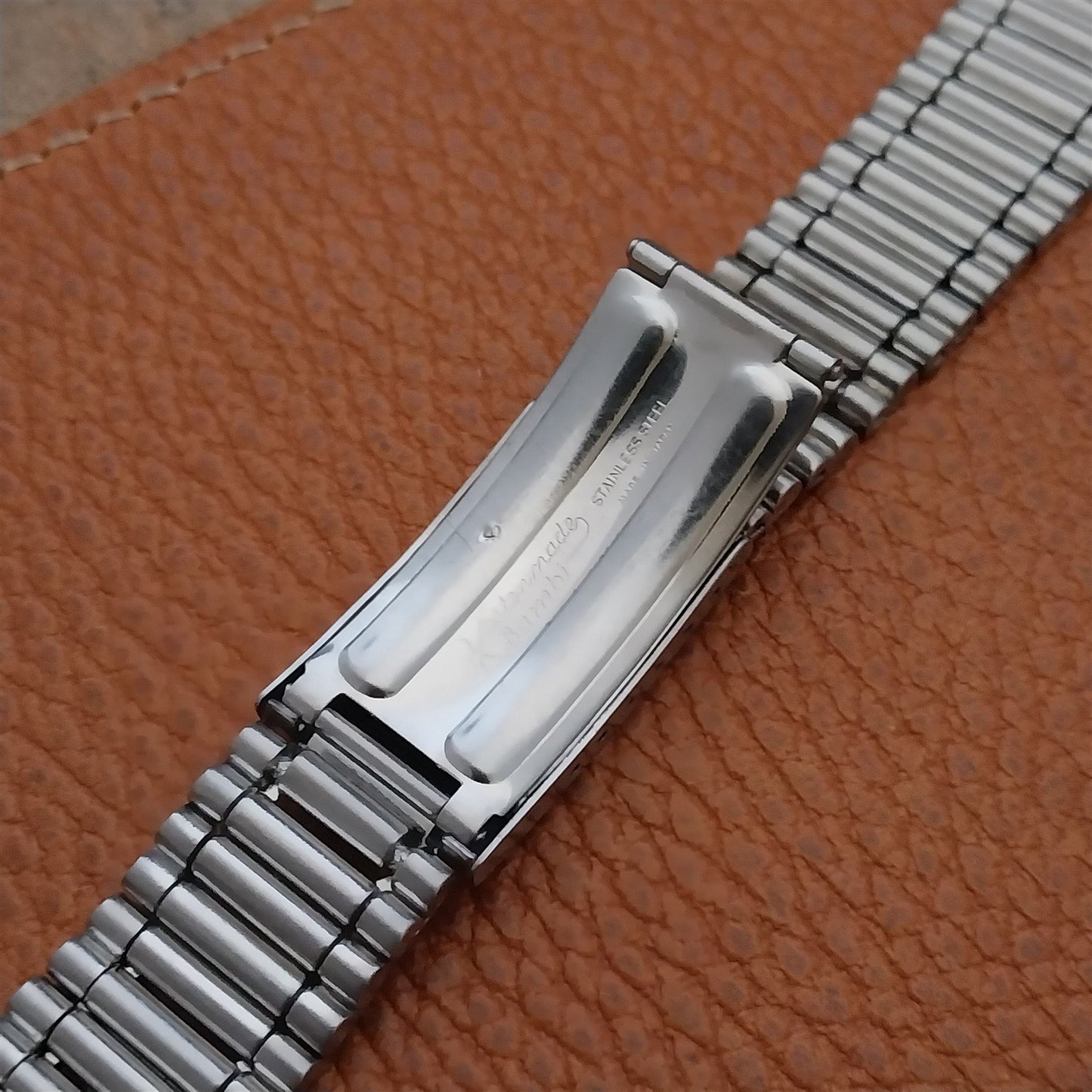 Vintage 19mm Brushed Stainless Steel Kestenmade Bambi Unused 1970s Watch Band