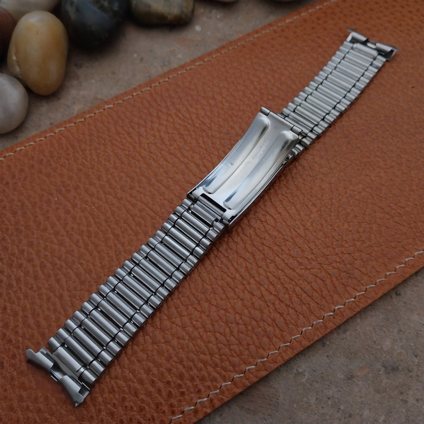 Vintage 19mm Brushed Stainless Steel Kestenmade Bambi Unused 1970s Watch Band