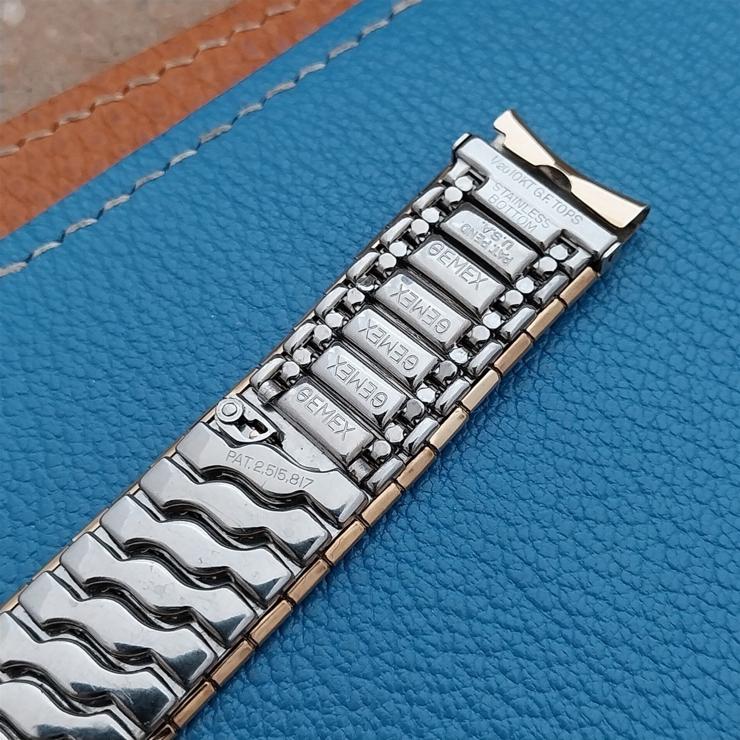 5/8" Gold-Filled 1950s Vintage Gemex Classic Stretch Unused NOS Watch Band