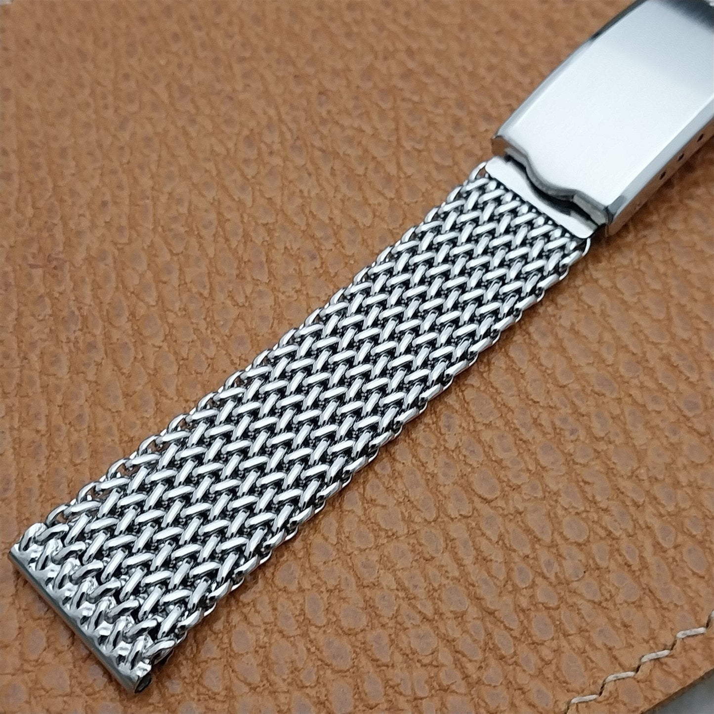 Stainless Steel Mesh JB Champion 1960s USA Made nos Unused Vintage Watch Band