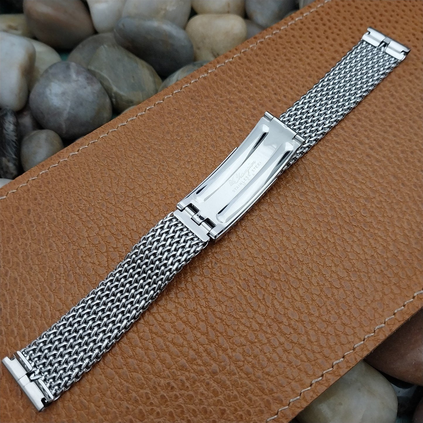 Stainless Steel Mesh JB Champion 1960s USA Made nos Unused Vintage Watch Band