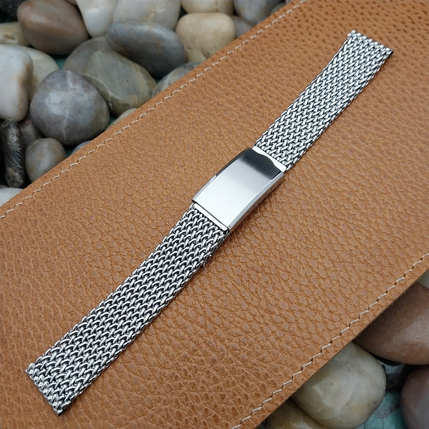 Stainless Steel Mesh JB Champion 1960s USA Made nos Unused Vintage Watch Band