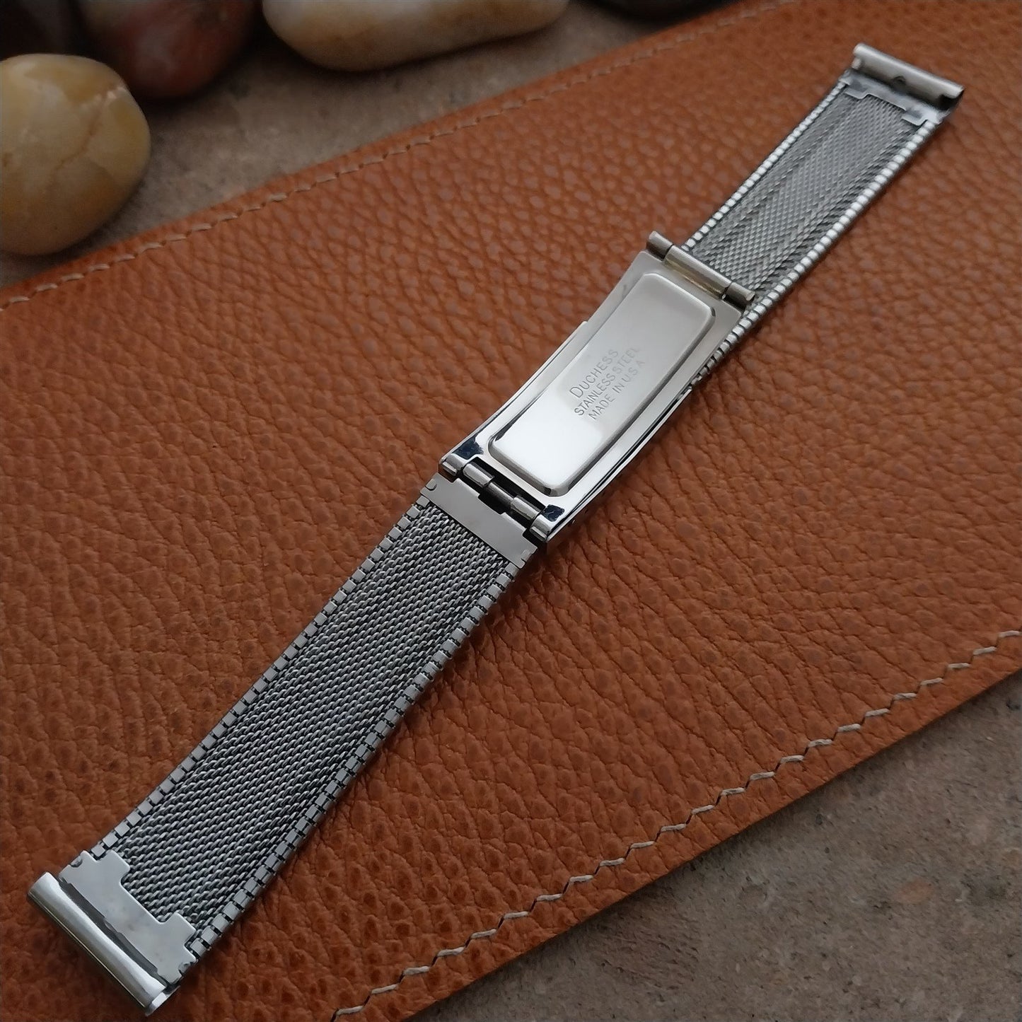 Vintage 17.2mm Accutron Stainless Steel Duchess Unused Classic 1960s Watch Band