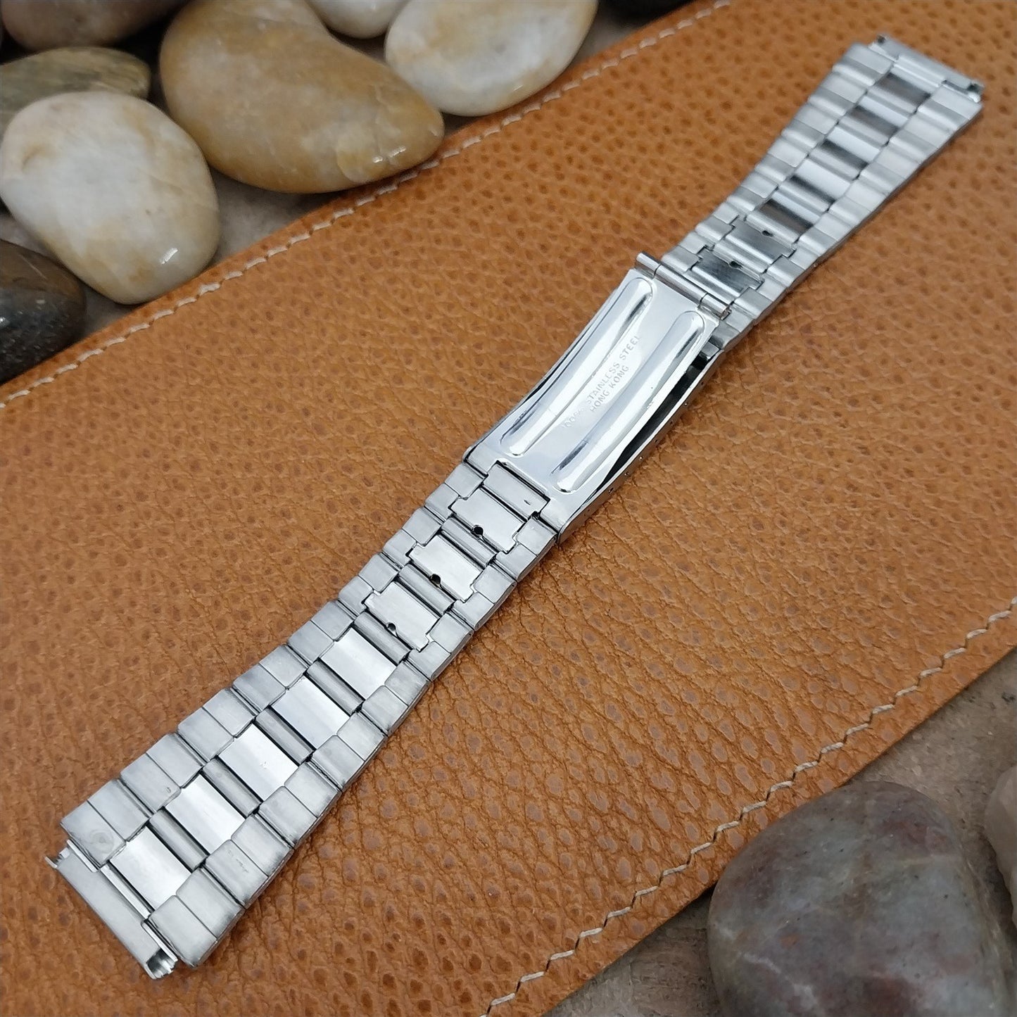 19mm Vintage Pulsar Stainless Steel Classic Bar Link nos Unused Watch Band