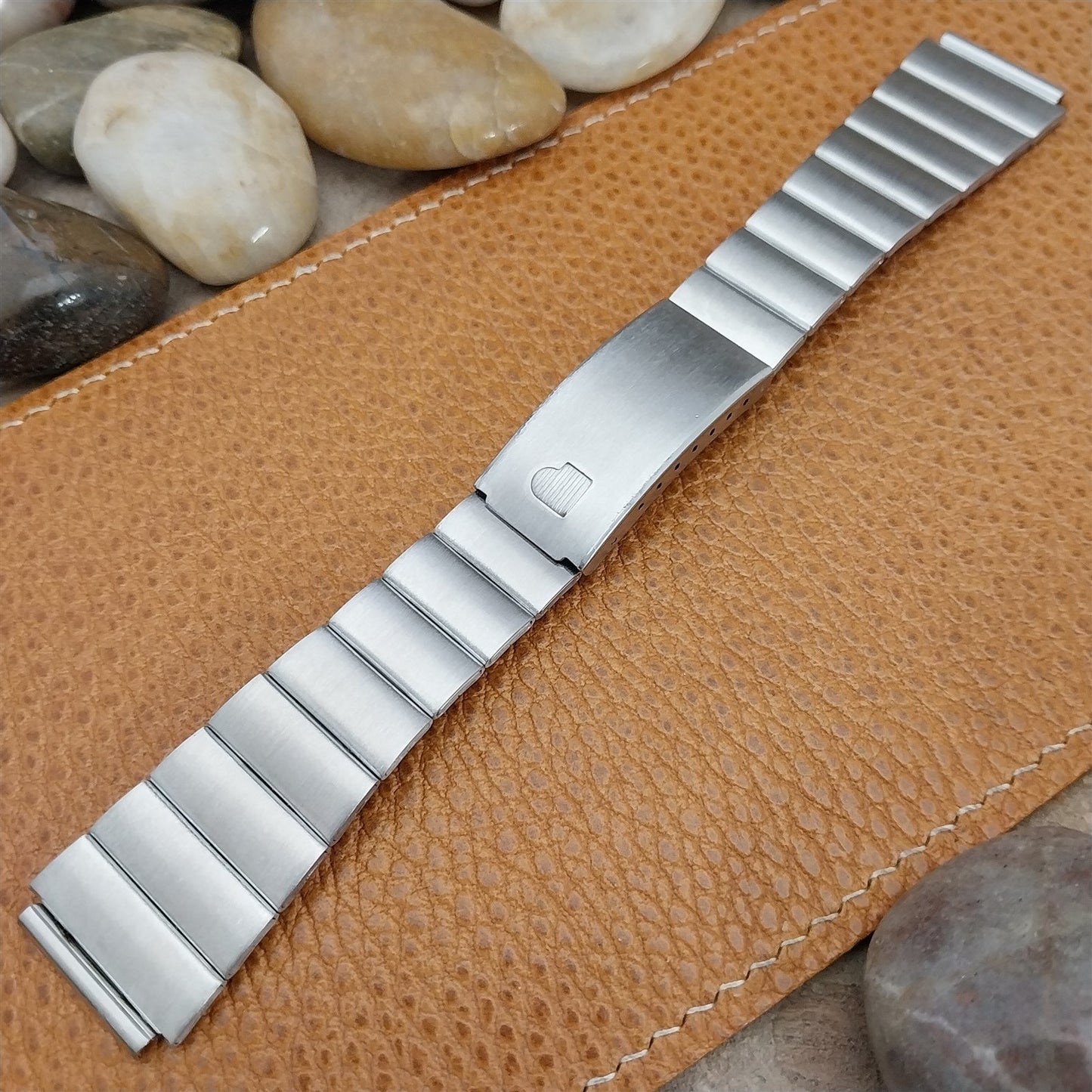 19mm Vintage Pulsar Stainless Steel Classic Bar Link nos Unused Watch Band