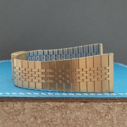22mm Yellow Gold-Tone Unused NOS Vintage Watch Band