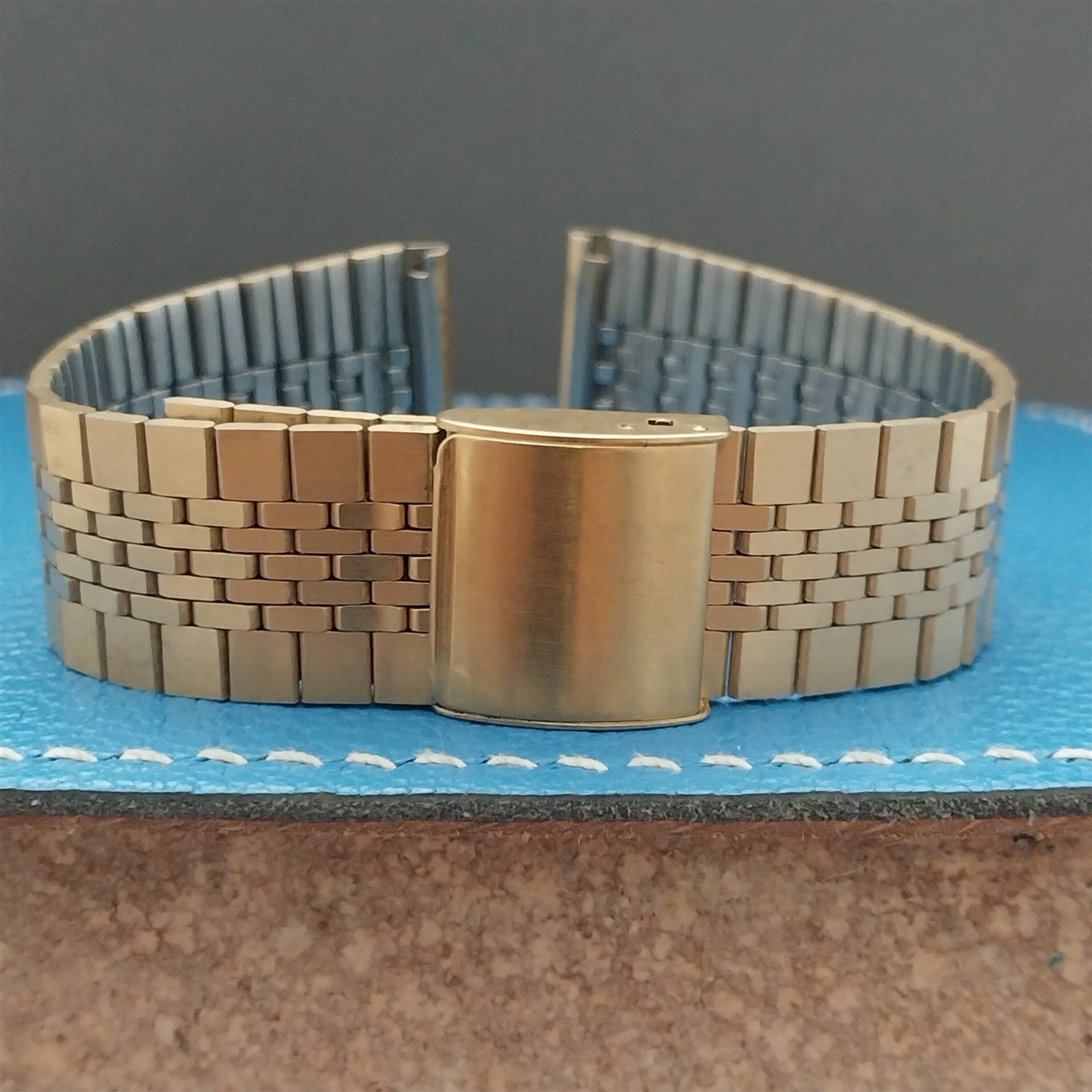 22mm Yellow Gold-Tone Unused NOS Vintage Watch Band