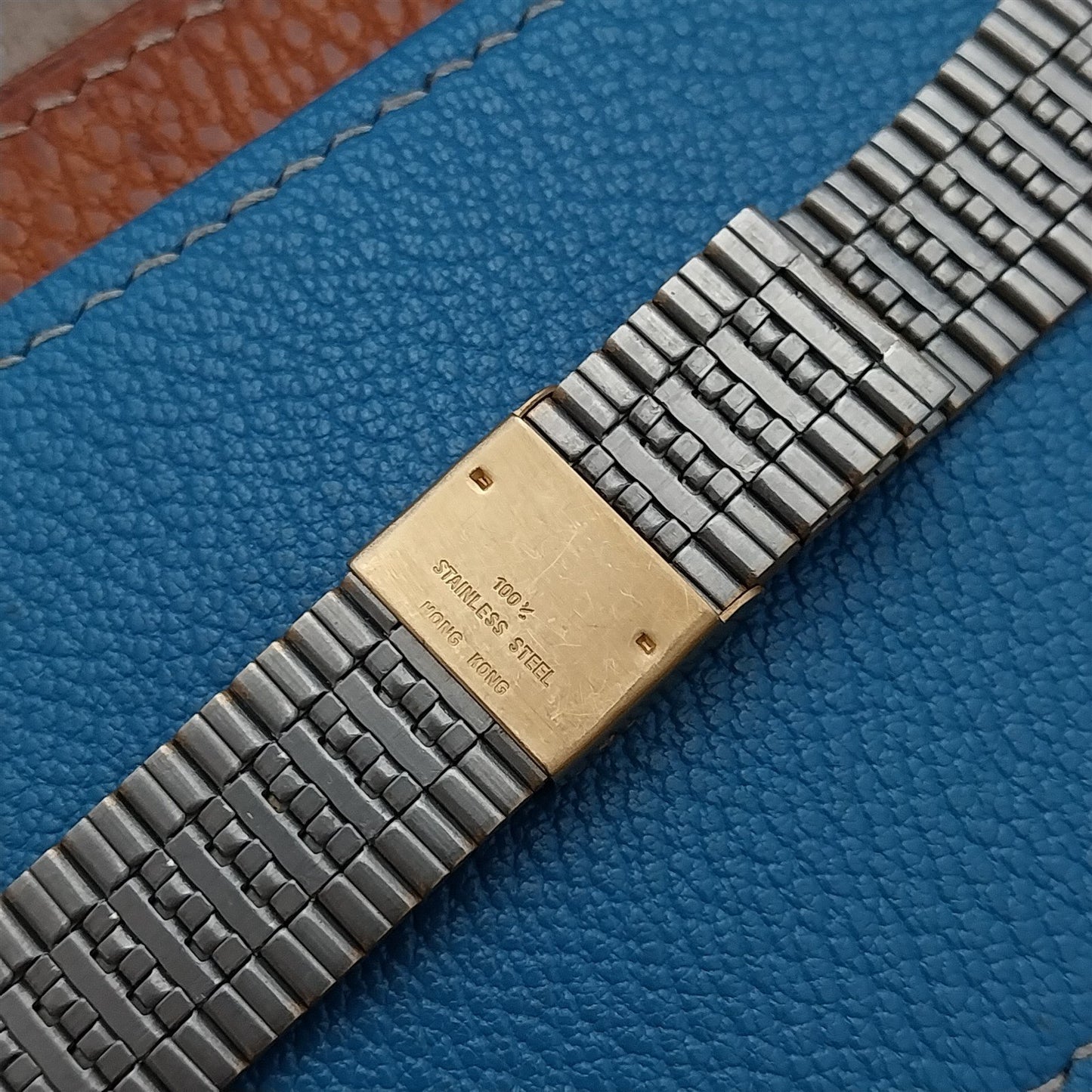 22mm Yellow Gold-Tone Unused NOS Vintage Watch Band