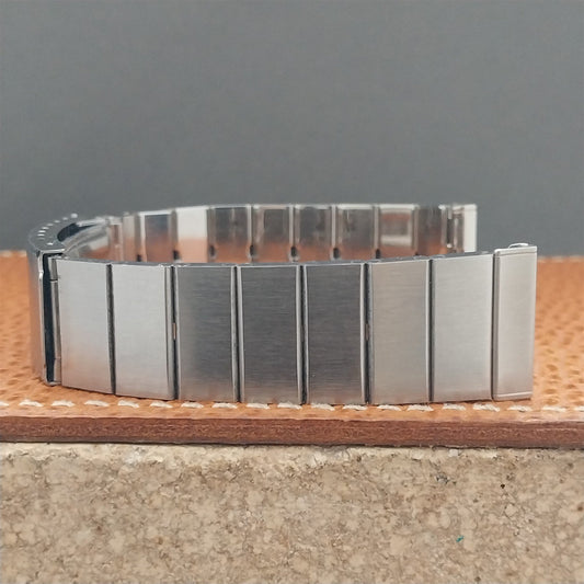 19mm 18mm 17mm 1960s Stainless Steel Bar Link Kreisler Stelux Vintage Watch Band