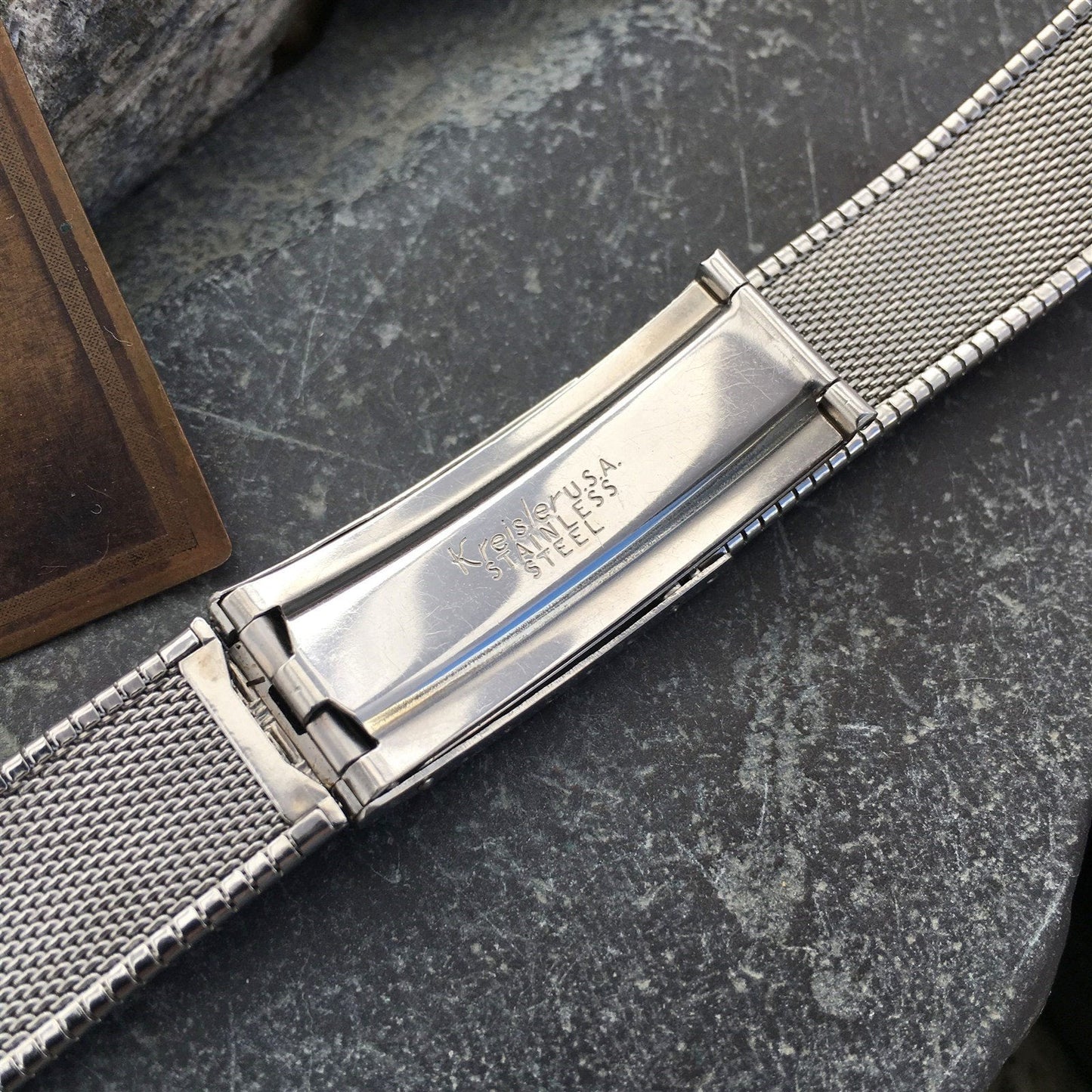 17.2mm Stainless Steel Classic 1960s Kreisler USA nos 11/16 Vintage Watch Band