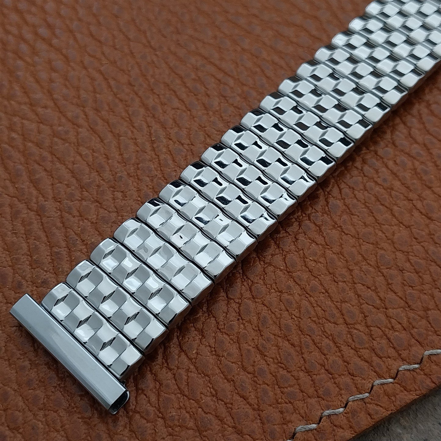 1960s Vintage 19mm 18mm 16mm Stainless Steel Bellavance NOS Classic Watch Band