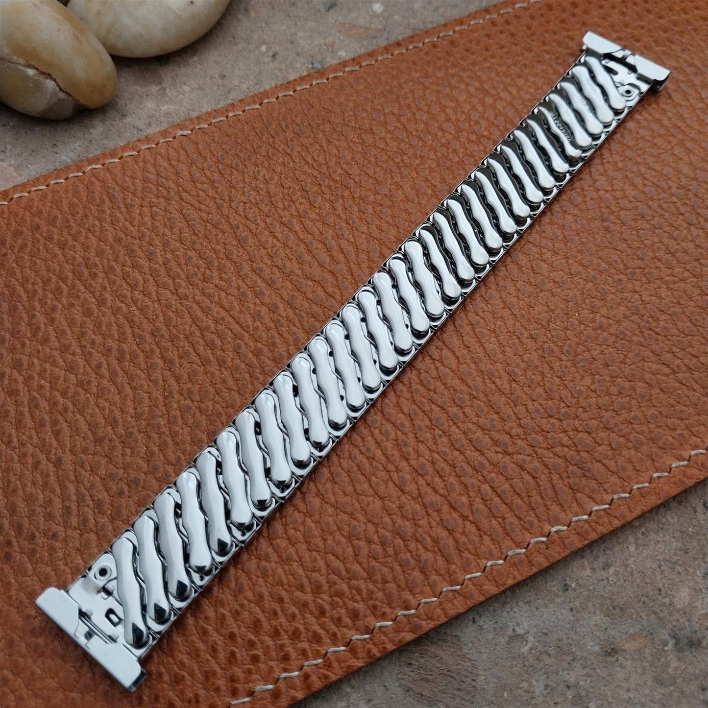 1960s Vintage 19mm 18mm 16mm Stainless Steel Bellavance NOS Classic Watch Band