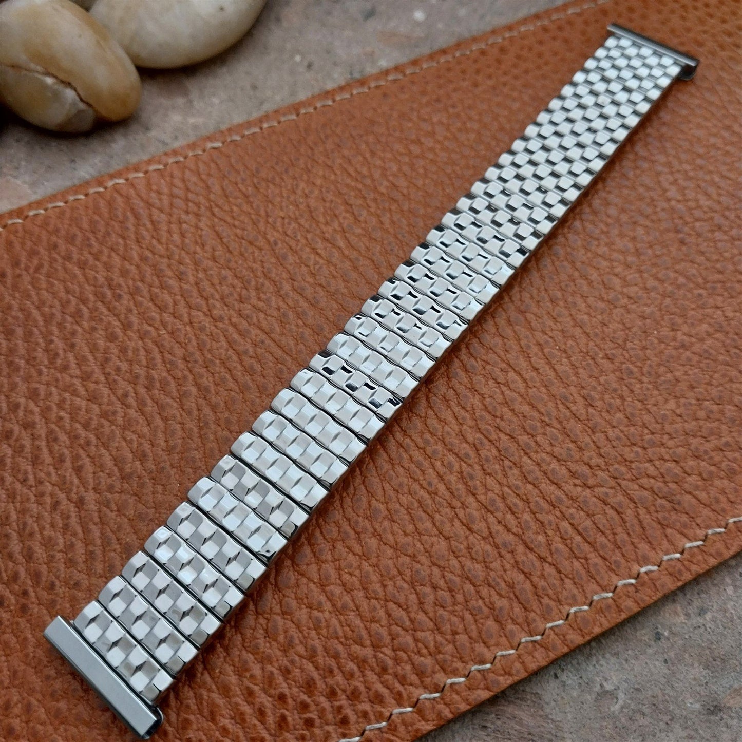 1960s Vintage 19mm 18mm 16mm Stainless Steel Bellavance NOS Classic Watch Band