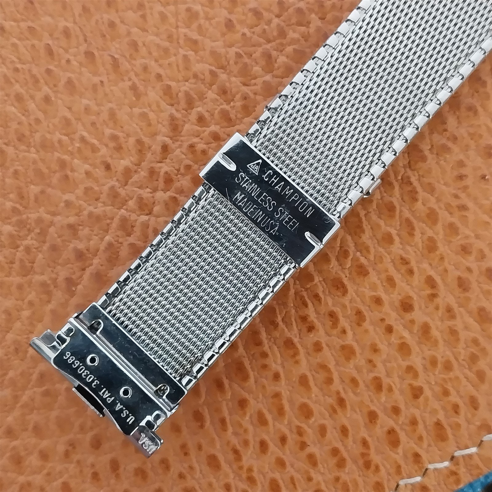 Vintage JB Champion Komfit Stainless Steel 19mm 18mm 16mm NOS 1960s Watch Band