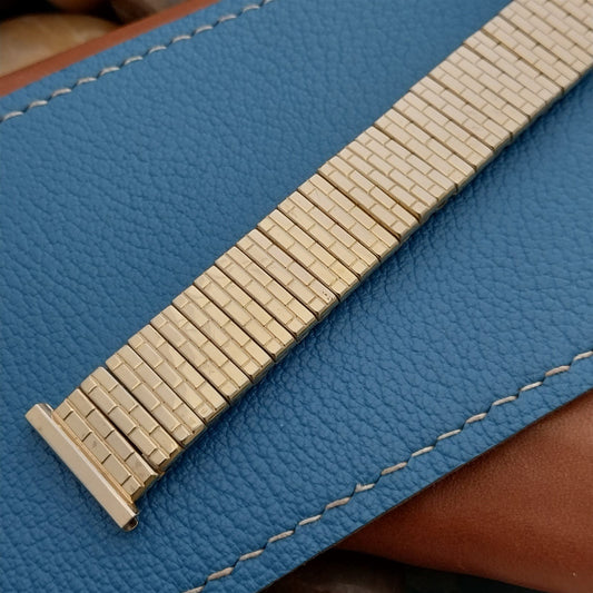 19mm 19mm 16mm 1950s Yellow Gold-Filled Short Speidel Cortez Vintage Watch Band