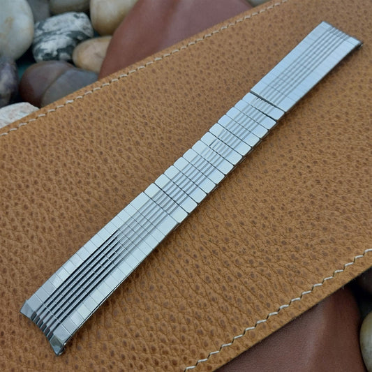 Vintage 17.2mm Classic Stainless Steel Admiral USA Unused 1960s nos Watch Band