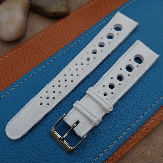 Vintage 19mm Perforated Rally GT Skindiver Strap Unused 1960s-1970s Watch Strap
