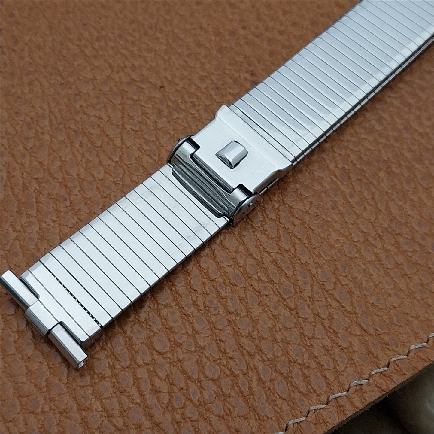 Vintage 19mm 18mm JB Champion Stainless Steel Komfit 1960s Unused Watch Band