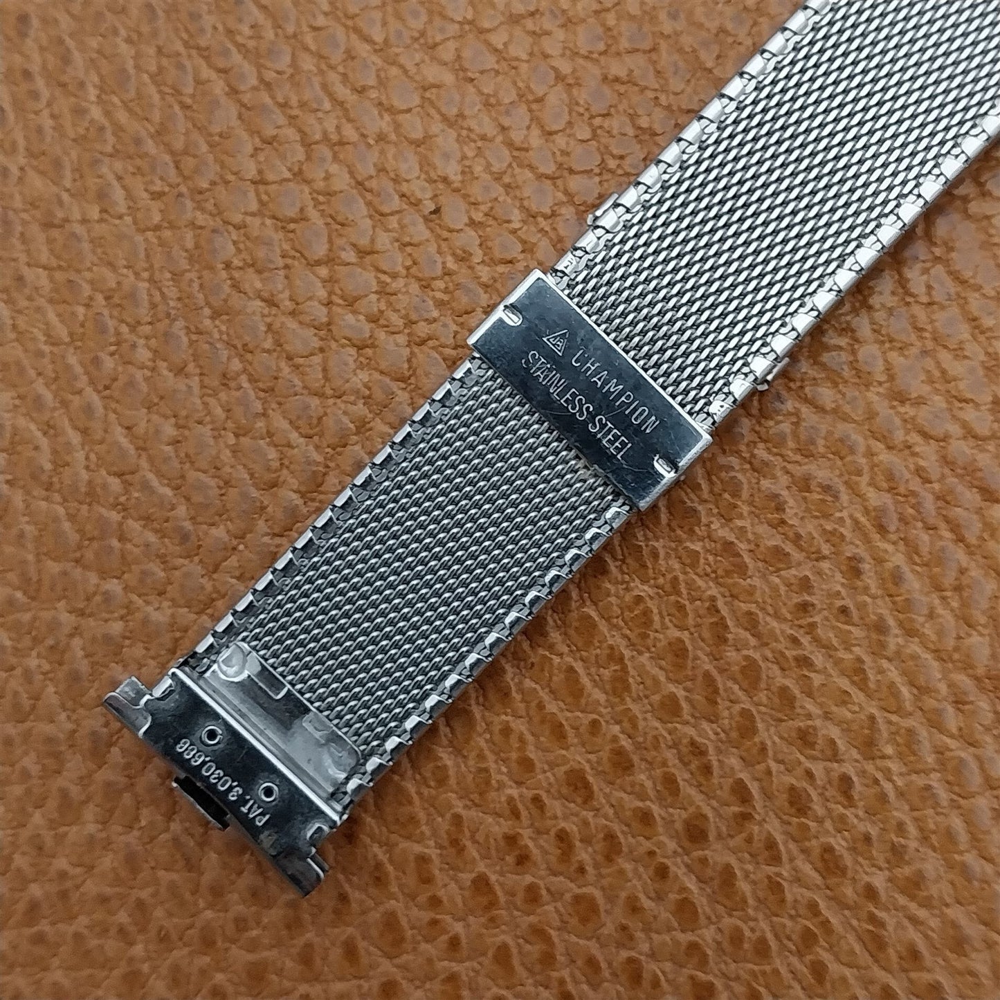 Vintage 19mm 18mm JB Champion Stainless Steel Komfit 1960s Unused Watch Band