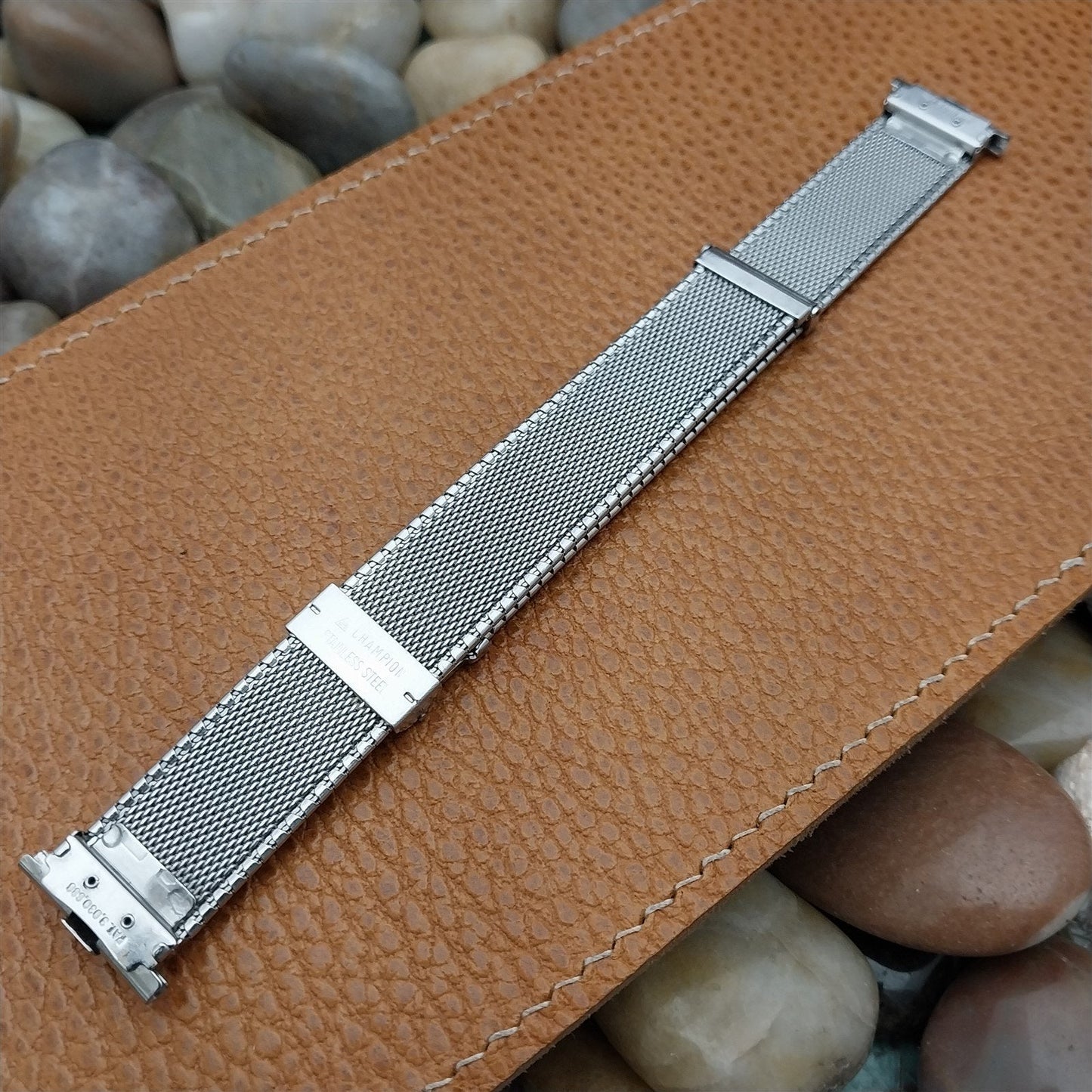 Vintage 19mm 18mm JB Champion Stainless Steel Komfit 1960s Unused Watch Band