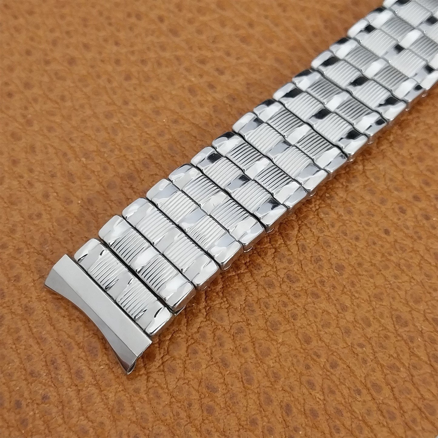 17.2mm Stainless Steel Expansion nos Unused 1960s Baldwin Vintage Watch Band