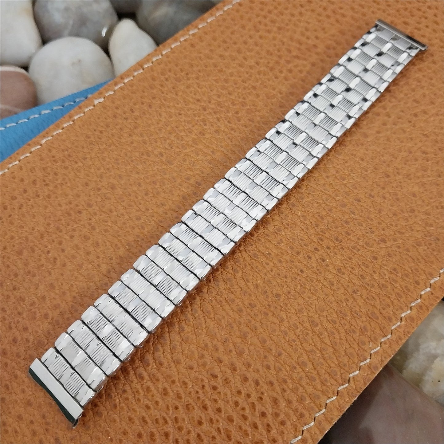 17.2mm Stainless Steel Expansion nos Unused 1960s Baldwin Vintage Watch Band