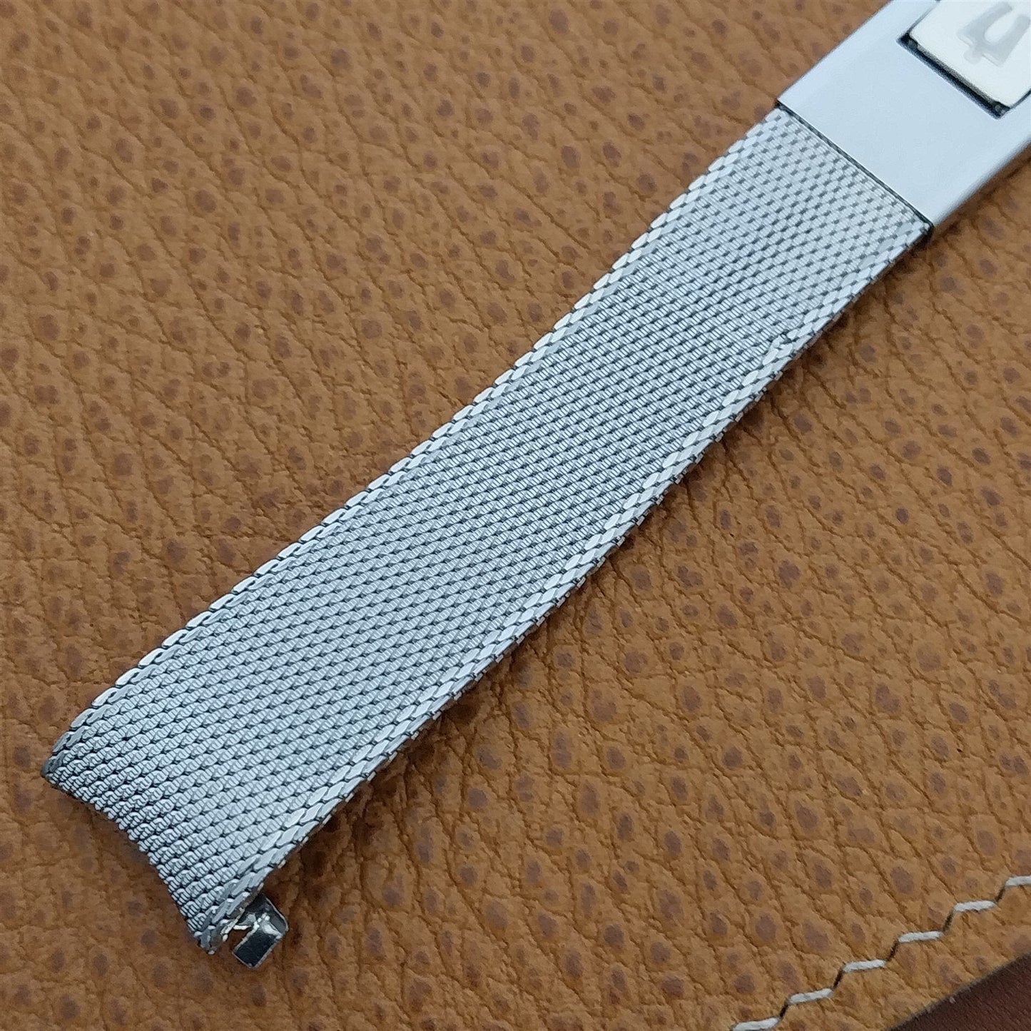 17.2mm Accutron Stainless Steel Mesh Kreisler nos 1960s Vintage Watch Band